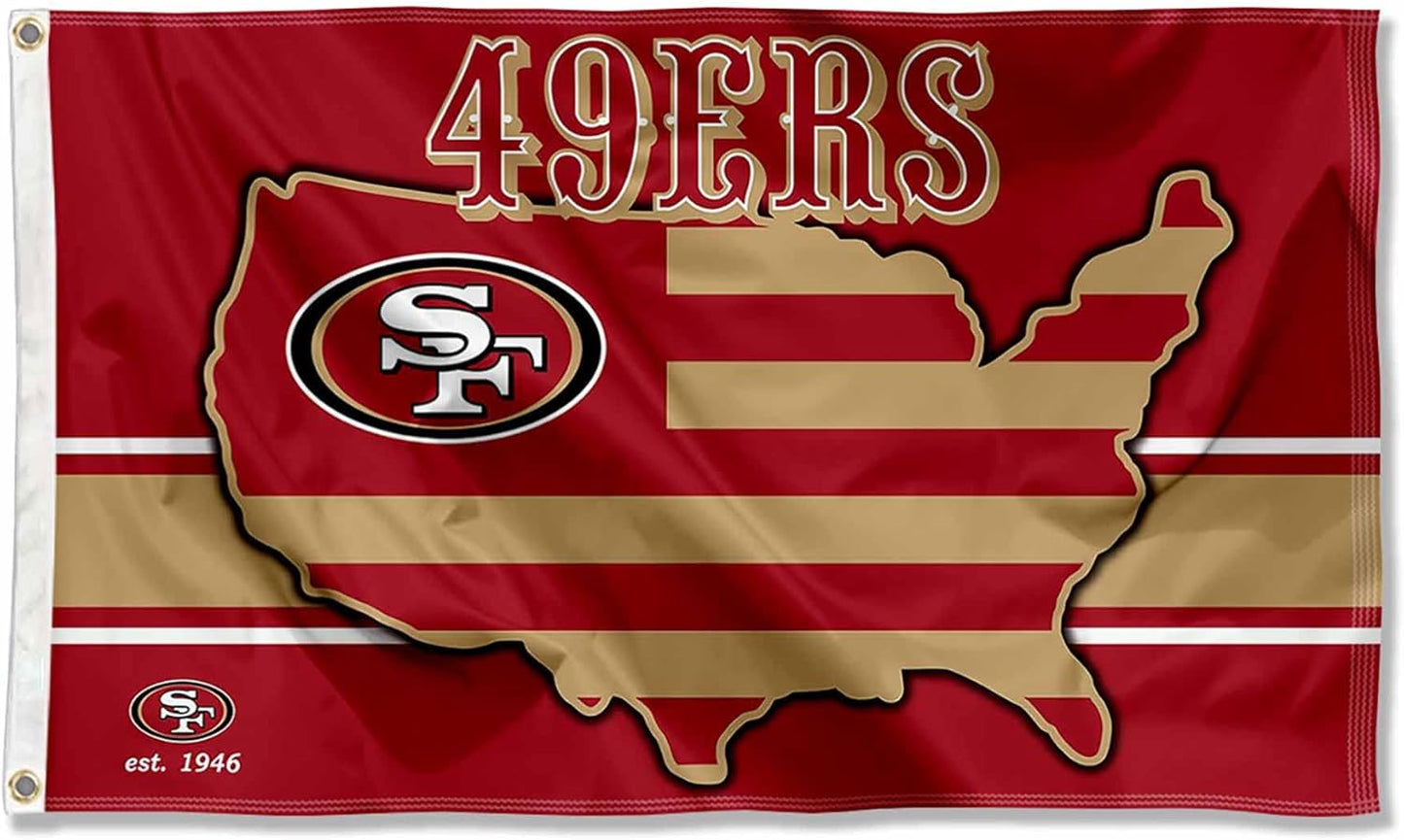 San Francisco 49ers Flag-3x5 NFL Banner-100% polyester
