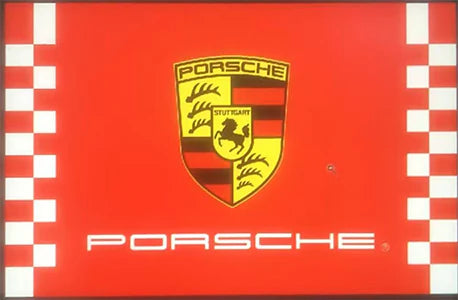Porsche Flag- 3x5 FT Banner-100% polyester-Motorsports-Racing