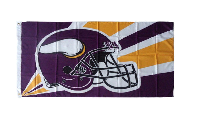 Minnesota Vikings Flag-3x5 NFL Minnesota Vikings Flag Banner-100% polyester