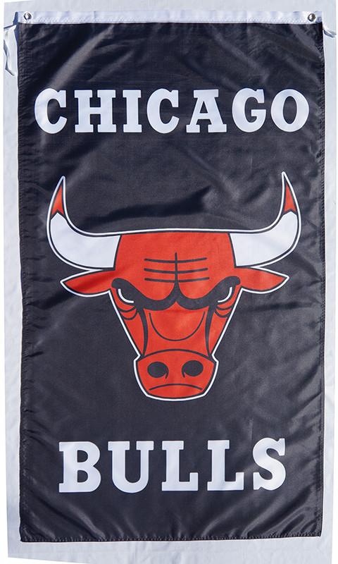 Chicago Bulls Landscape Red Flag / Banner 5 X 3 Ft (150 x 90 cm)