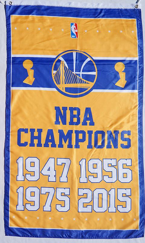 Golden State Warriors Thunder Logo We Believe Era Fabric Cloth 75.5 x  44.25