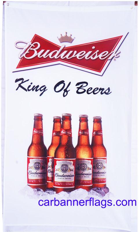 Budweiser Flag-3x5 Banner-100% polyester-bud light with can