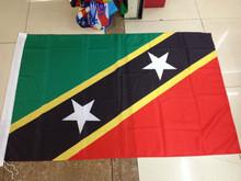 St Kitts Nevis national flag Polyester 90*150CM The Federation of Saint Kitts and Nevis banners