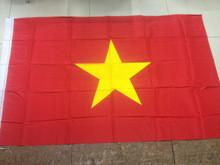 Vietnam national flag 100% polyster 90*150CM Socialist Republic of Vietnam banners