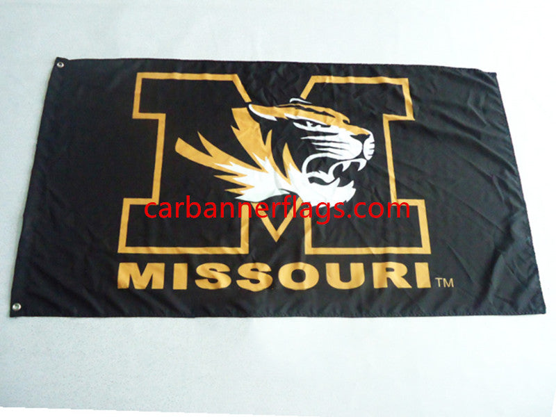 NCAA Missouri Tigers Flag University of Missouri Banner 100% polyester flag,3*5 ft