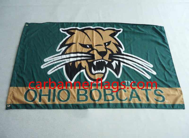 NCAA Ohio Bobcats Flag Ohio University Banner 3x5 ft 100% polyester OU flags
