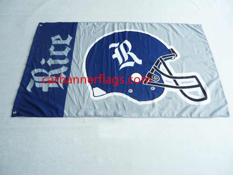 NCAA Rice Owls Flag 3ft x 5ft 100% Polyester University of Rice Banners