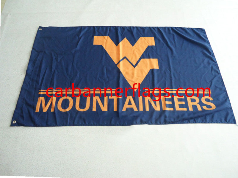 NCAA West Virginia Mountaineers Flag 3x5ft University of West Virginia banner 100% polyester