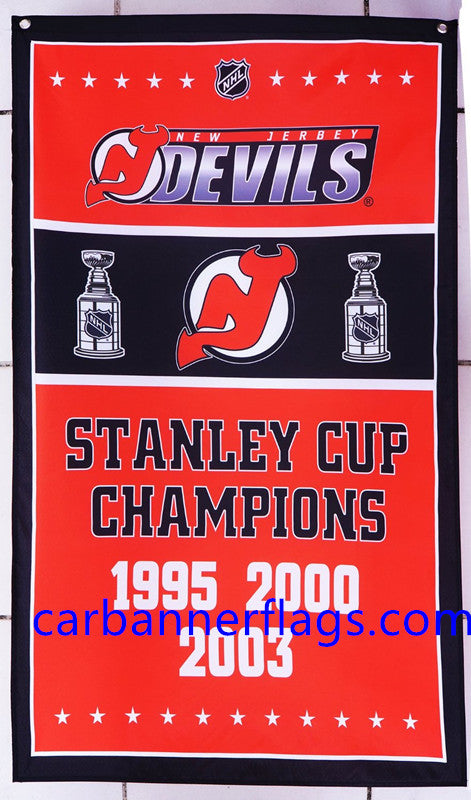 New Jersey Devils Flag-3x5ft NHL New Jersey Devils Banner-100% polyester