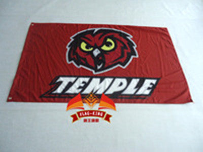 NCAA Temple Owls Flag 90*150CM Temple University banner 100% Polyester Digital Printing