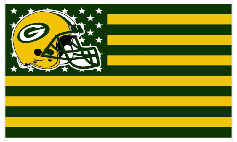 Green Bay Packers Flag-3x5 NFL Banner-100% polyester