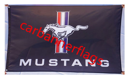 Ford Mustang Flag-3x5 Banner-100% polyester