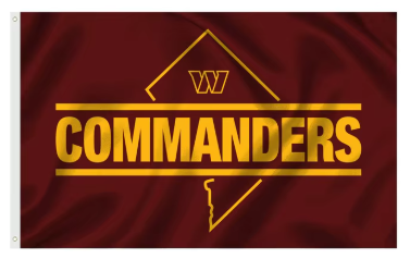 Washington Redskins Flag-3x5 NFL Redskins Banner-100% polyester Washington Commanders Banner Flags