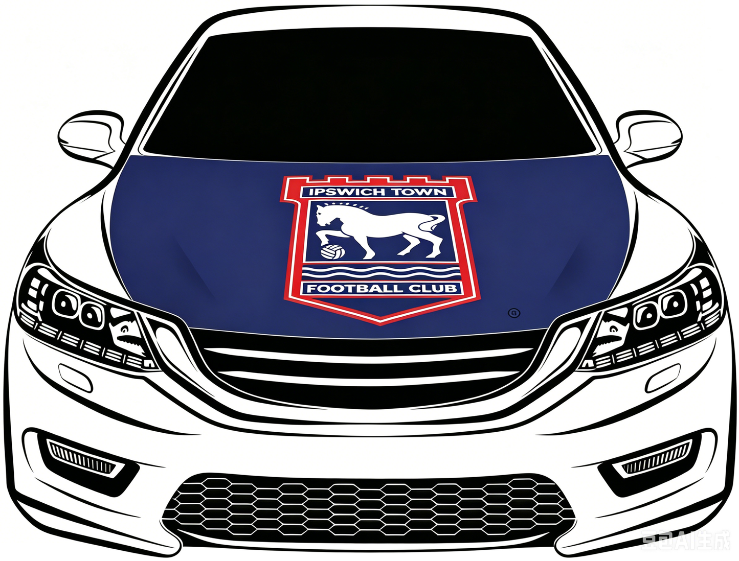 Ipswich Town Football Club  Flag-3.3x5 Ft 6X7Ft Car Hood Cover Banner Flag Of UK Ipswich  -100% polyester