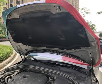 Camouflage green Car Hood Cover Flag ,Camouflage Engine Banner,3.3X5ft,100% Polyester Elastic Fabrics Can be Washed