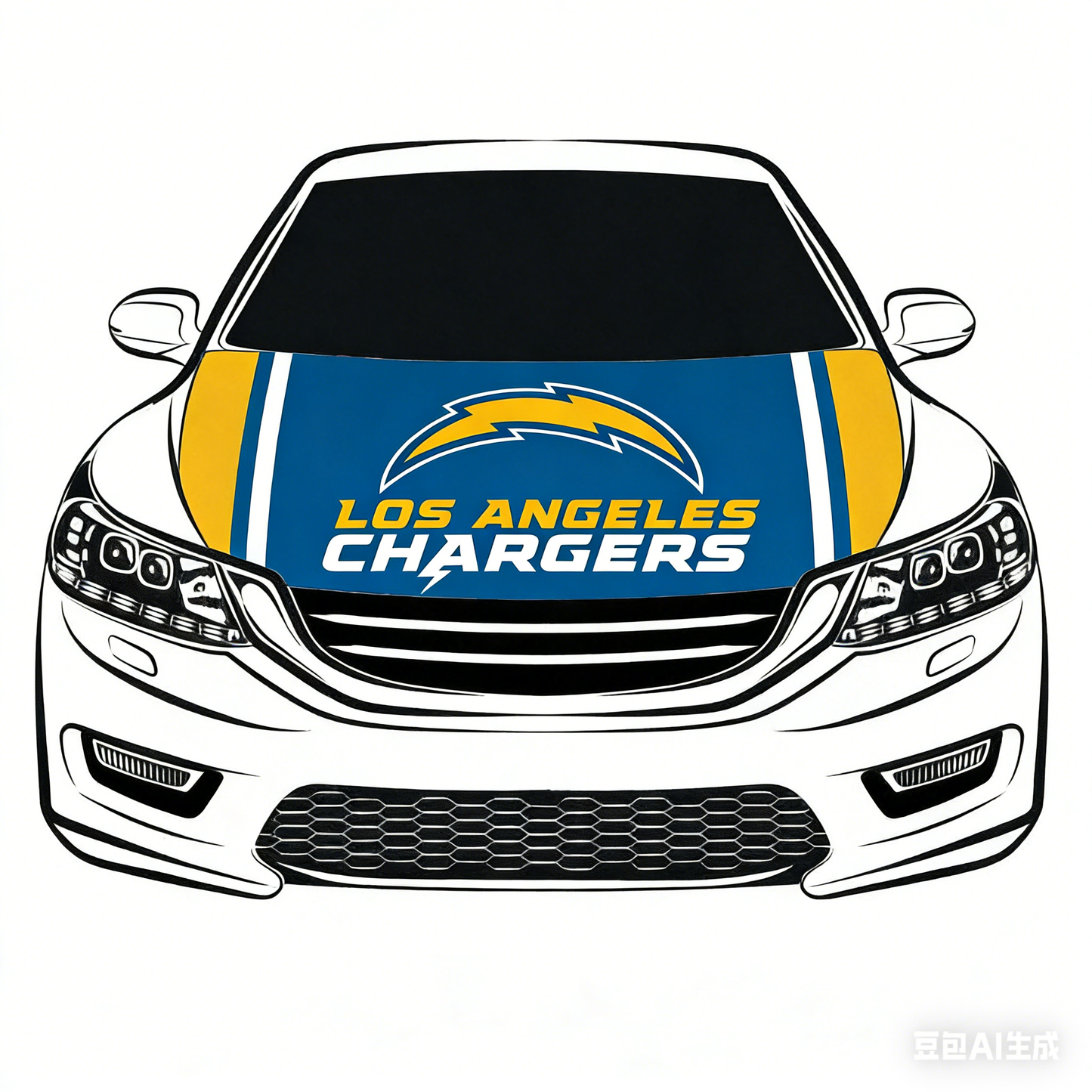 Los Angeles Chargers Flag-3.3x5 Ft 6X7Ft Car Hood Cover Banner Flag Of NFL Chargers -100% polyester