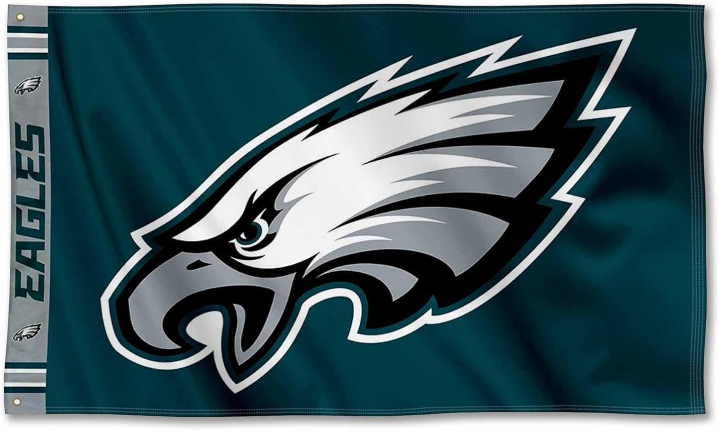 Philadelphia Eagles Flag-3x5Ft NFL Philadelphia Eagles Flag Banner-100% polyester-Strips & Stars-gloves