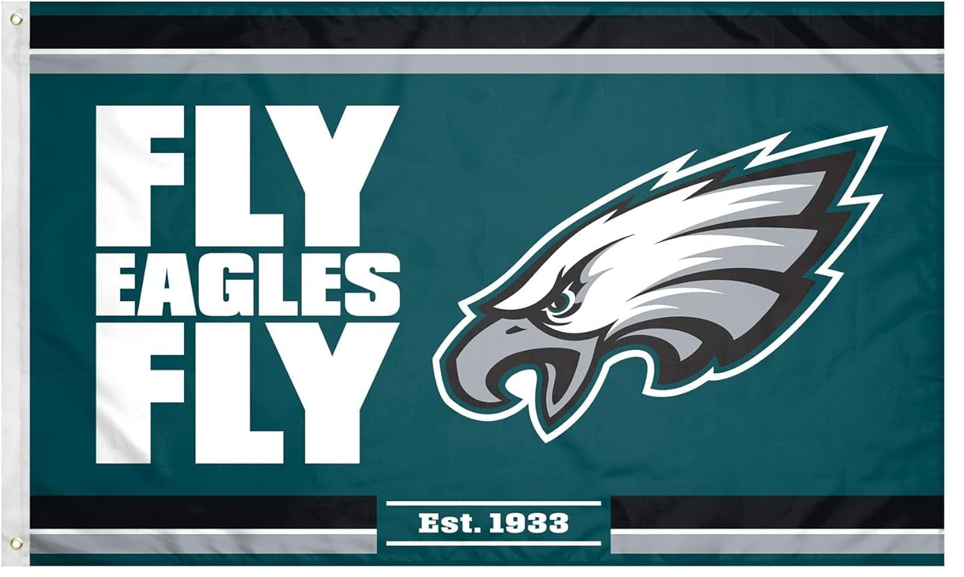 Philadelphia Eagles Flag-3x5 NFL Philadelphia Eagles Banner Flags-100% polyester-Strips & Stars-gloves