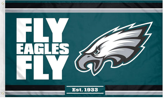 Philadelphia Eagles Flag-3x5 NFL Philadelphia Eagles Banner Flags-100% polyester-Strips & Stars-gloves
