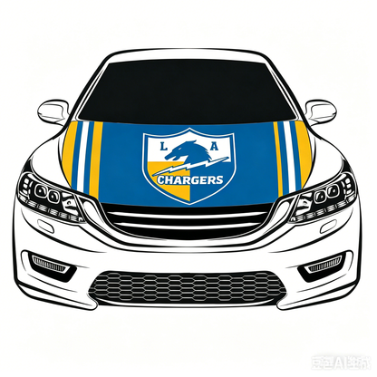 Los Angeles Chargers Flag-3.3x5 Ft 6X7Ft Car Hood Cover Banner Flag Of NFL Chargers -100% polyester