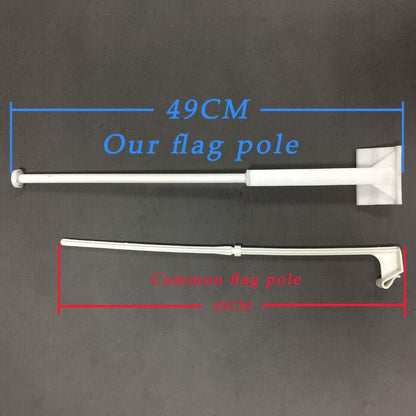 2 pack Car Window Flag of San Francisco 49ers 11X18 Inch 100% Polyester, White Strong White Flagpole
