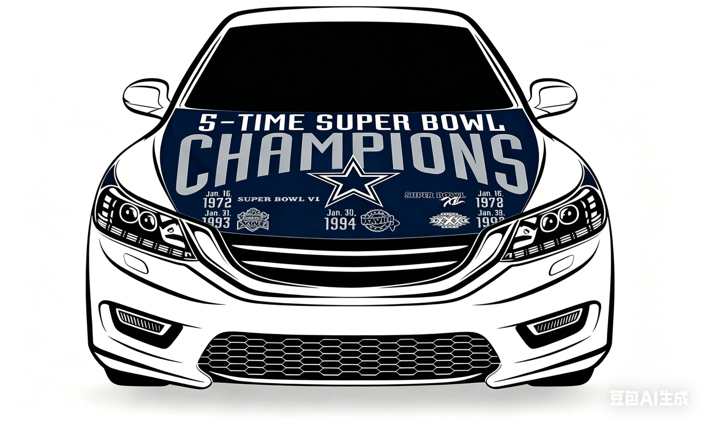 NFL Dalls Cowboys Flag-3.3x5 Ft 6X7Ft Car Hood Cover Banner Flag Of Dalls Cowboys -100% polyester