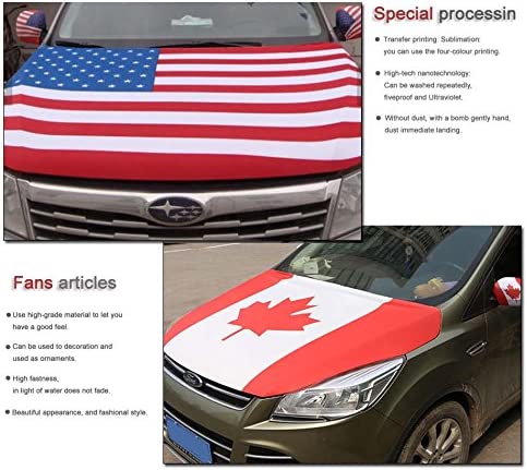 US COPS Flag Car Hood Cover,Thin Blue Line Engine Banner Flag-3.3x5FT Suitable for large SUV and Pickup Trucks