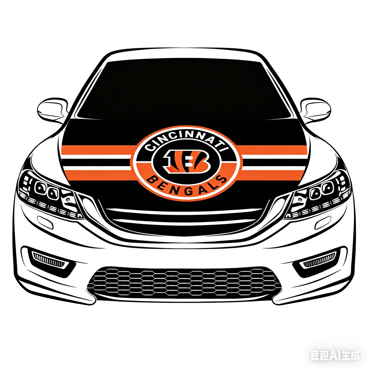 NFL Cincinnati Bengals Flag-3.3x5 Ft 6X7Ft Car Hood Cover Banner Flag OfCincinnati Bengals -100% polyester