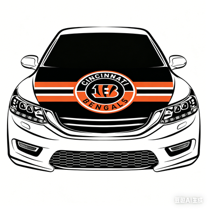 NFL Cincinnati Bengals Flag-3.3x5 Ft 6X7Ft Car Hood Cover Banner Flag OfCincinnati Bengals -100% polyester
