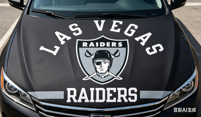 NFL Las Vegas Raiders Flag-3.3x5 Ft 6X7Ft Car Hood Cover Banner Flag Of Oakland Raiders -100% polyester