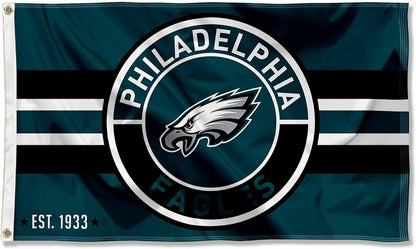 Philadelphia Eagles Flag-3x5Ft NFL Philadelphia Eagles Flag Banner-100% polyester-Strips & Stars-gloves