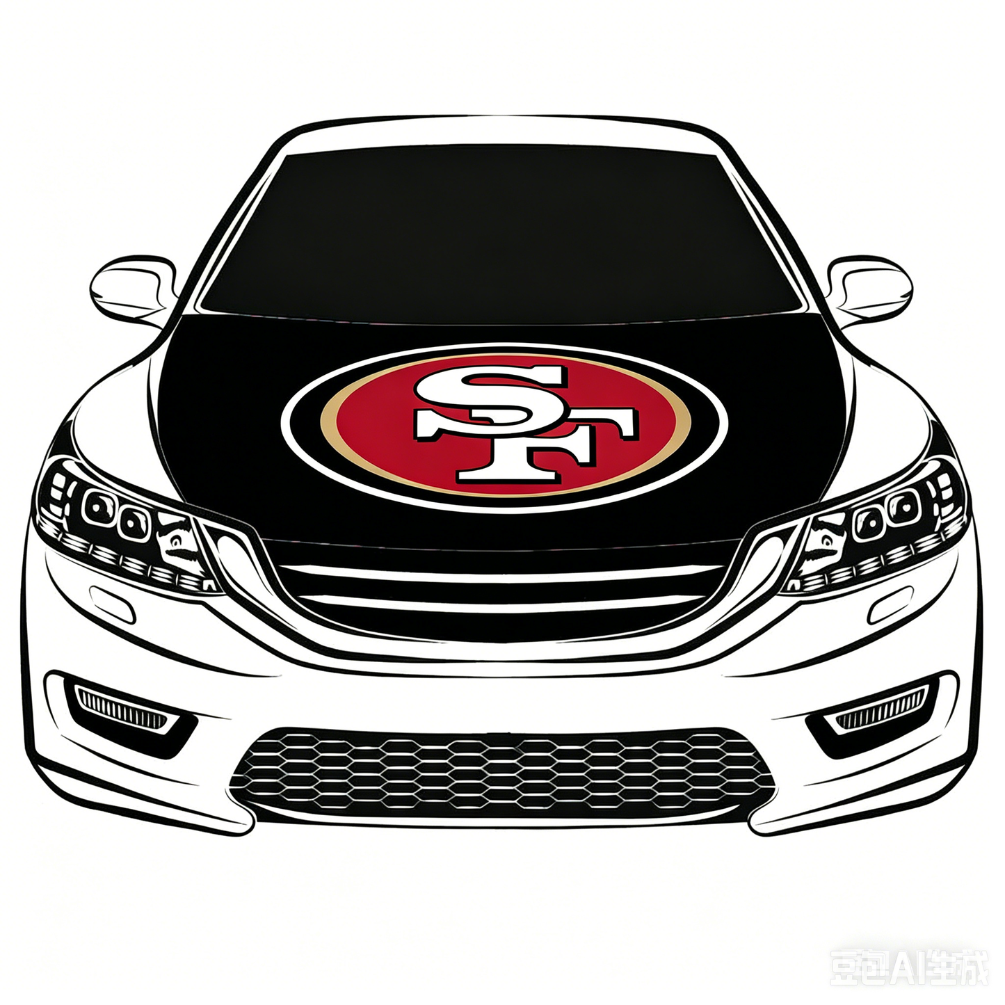 San Francisco 49ers Flag-3.3x5 Ft 6X7Ft Car Hood Cover Banner Flag Of NFL SF 49ers -100% polyester