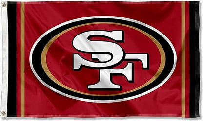 NFL San Francisco 49ers Flag-3x5Ft SF 49ers Banner-100% polyester