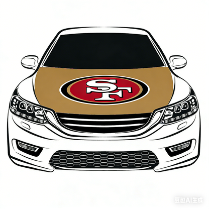 San Francisco 49ers Flag-3.3x5 Ft 6X7Ft Car Hood Cover Banner Flag Of NFL SF 49ers -100% polyester