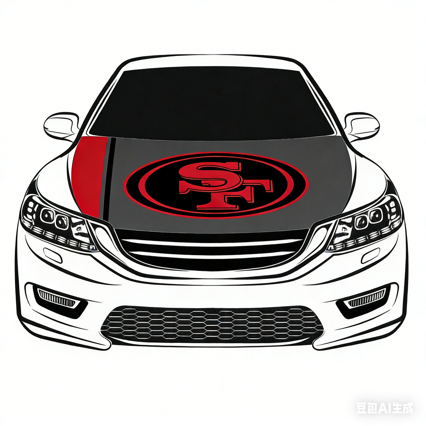 San Francisco 49ers Flag-3.3x5 Ft 6X7Ft Car Hood Cover Banner Flag Of NFL SF 49ers -100% polyester