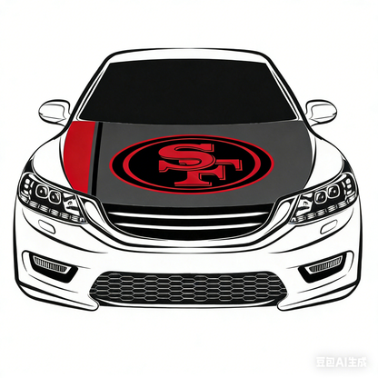 San Francisco 49ers Flag-3.3x5 Ft 6X7Ft Car Hood Cover Banner Flag Of NFL SF 49ers -100% polyester