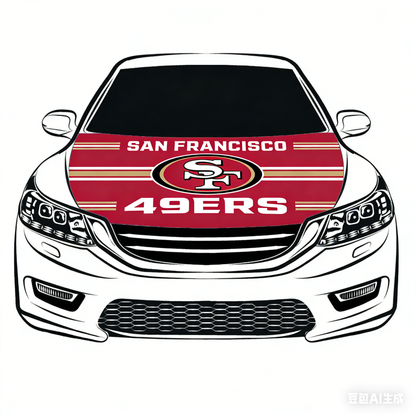 San Francisco 49ers Flag-3.3x5 Ft 6X7Ft Car Hood Cover Banner Flag Of NFL SF 49ers -100% polyester