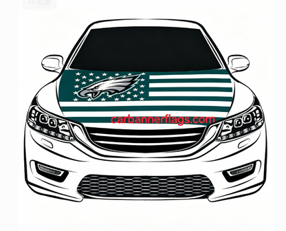 NFL Philadelphia Eagles Flag-3.3x5 Ft 6X7Ft NFL Car Hood Cover Banner Flag Of Philadelphia Eagles-100% polyester
