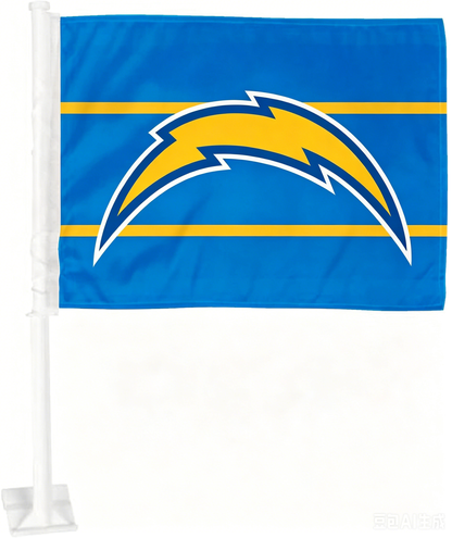 2 pack Car Window Flag of Dallas Cowboys 11X18 Inch 100% Polyester, White Strong White Flagpole
