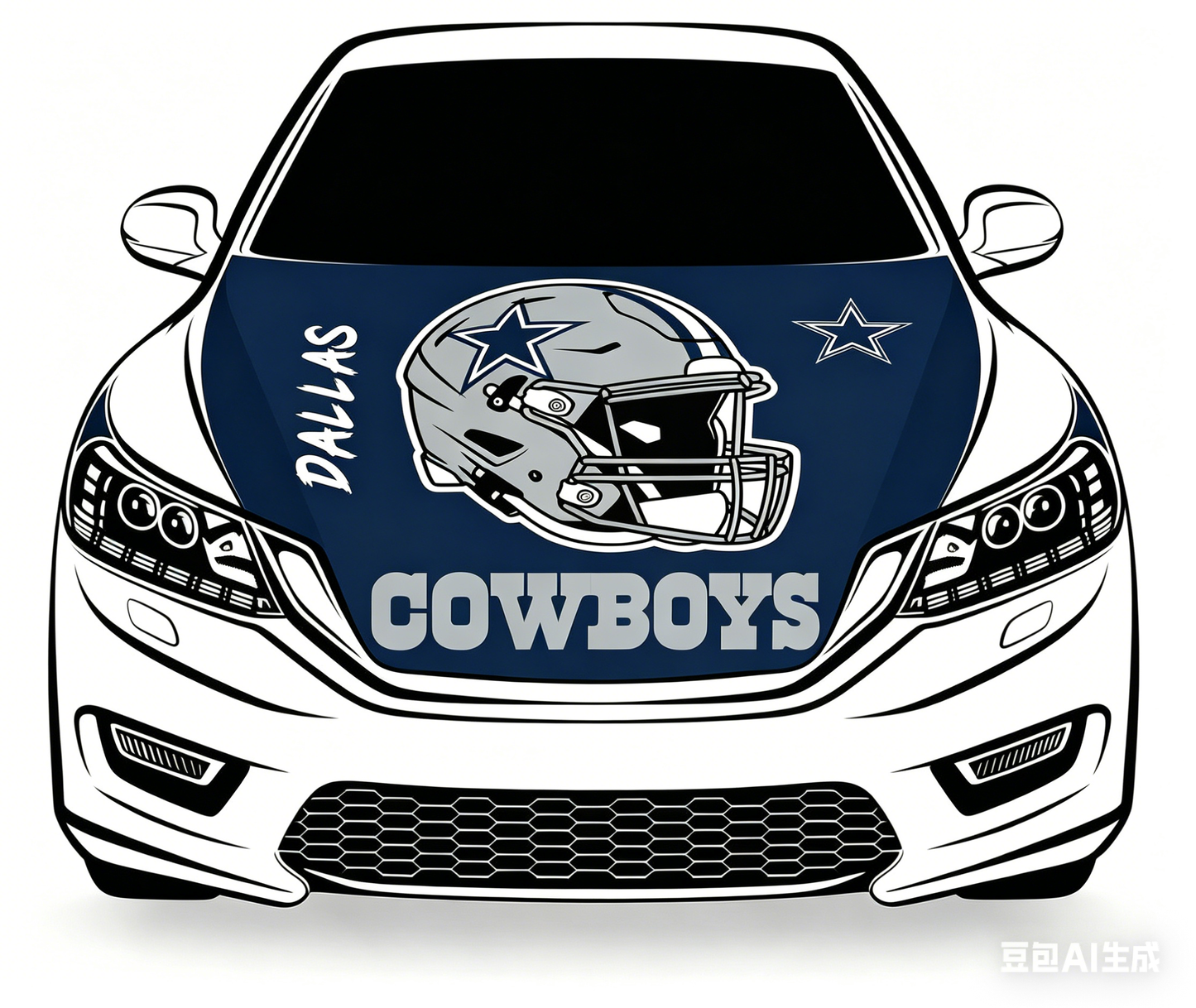 NFL Dalls Cowboys Flag-3.3x5 Ft 6X7Ft Car Hood Cover Banner Flag Of Dalls Cowboys -100% polyester