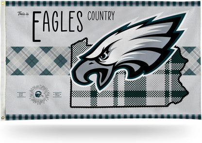 Philadelphia Eagles Flag-3x5 NFL Philadelphia Eagles Banner Flags-100% polyester-Strips & Stars-gloves
