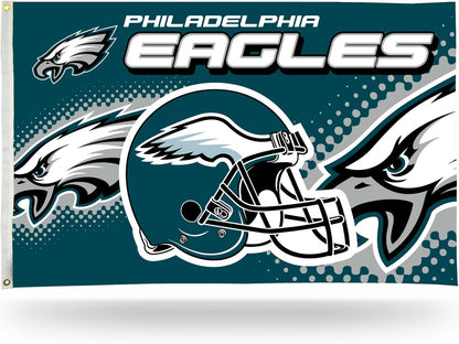 Philadelphia Eagles Flag-3x5 NFL Philadelphia Eagles Banner Flags-100% polyester-Strips & Stars-gloves