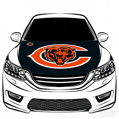 NFL Chicago Bears Flag-3.3x5 Ft 6X7Ft Car Hood Cover Banner Flag Of NFL Chicago Bears  -100% polyester