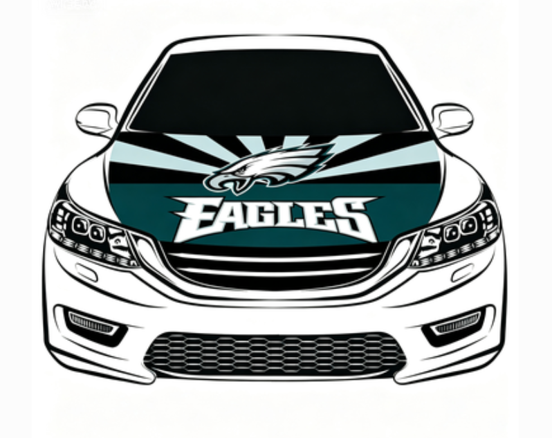 NFL Philadelphia Eagles Flag-3.3x5 Ft 6X7Ft NFL Car Hood Cover Banner Flag Of Philadelphia Eagles-100% polyester