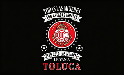 Toluca Flag --3x5 FT Football Club Deportivo Banner-100% polyester-2 Metal Grommets