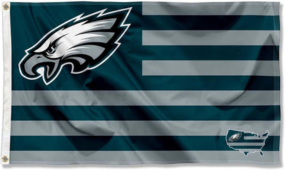 Philadelphia Eagles Flag-3x5Ft NFL Philadelphia Eagles Flag Banner-100% polyester-Strips & Stars-gloves