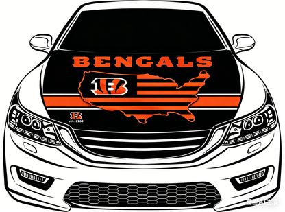 NFL Cincinnati Bengals Flag-3.3x5 Ft 6X7Ft Car Hood Cover Banner Flag OfCincinnati Bengals -100% polyester
