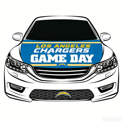 Los Angeles Chargers Flag-3.3x5 Ft 6X7Ft Car Hood Cover Banner Flag Of NFL Chargers -100% polyester