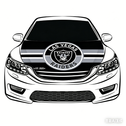 NFL Las Vegas Raiders Flag-3.3x5 Ft 6X7Ft Car Hood Cover Banner Flag Of Oakland Raiders -100% polyester