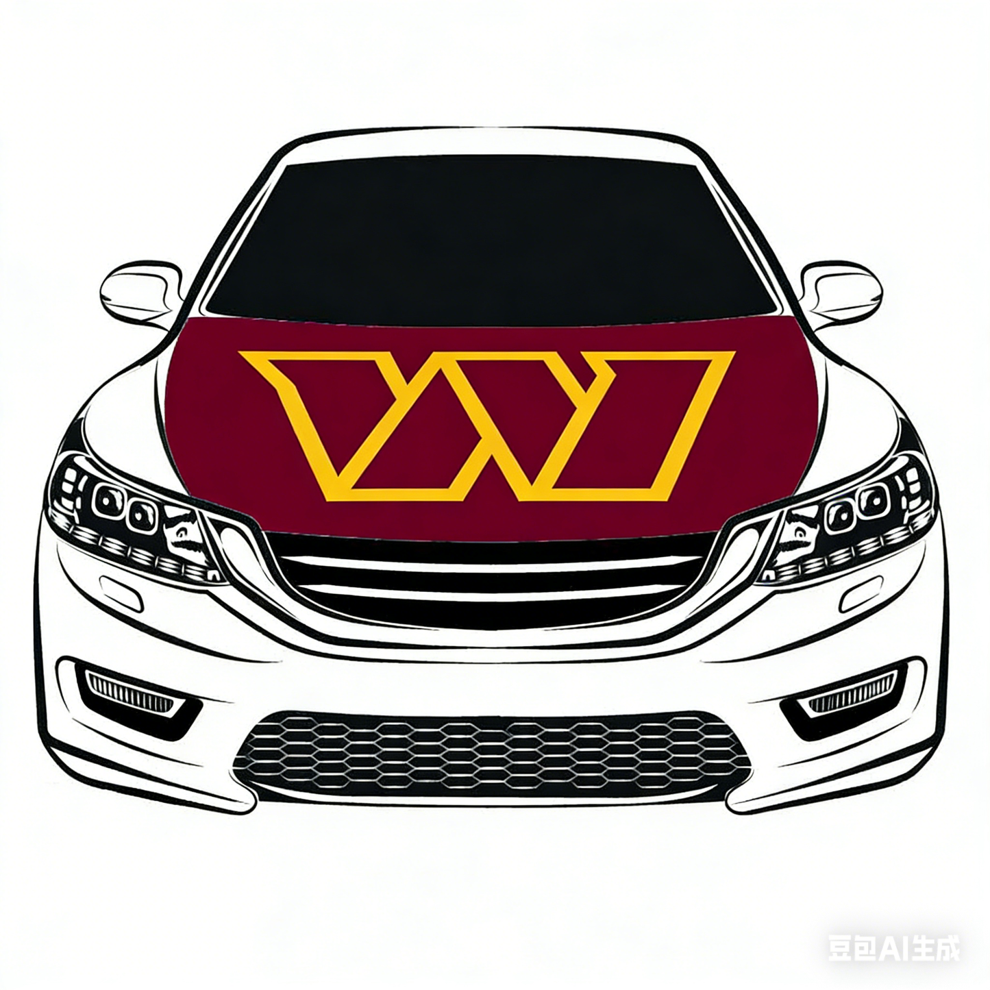 NFL Washington Commanders Flag-3.3x5 Ft 6X7Ft NFL Car Hood Cover Banner Flag Of Washington Redskins-100% polyester